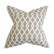The Pillow Collection 20" Square Tova Geometric Throw Pillow