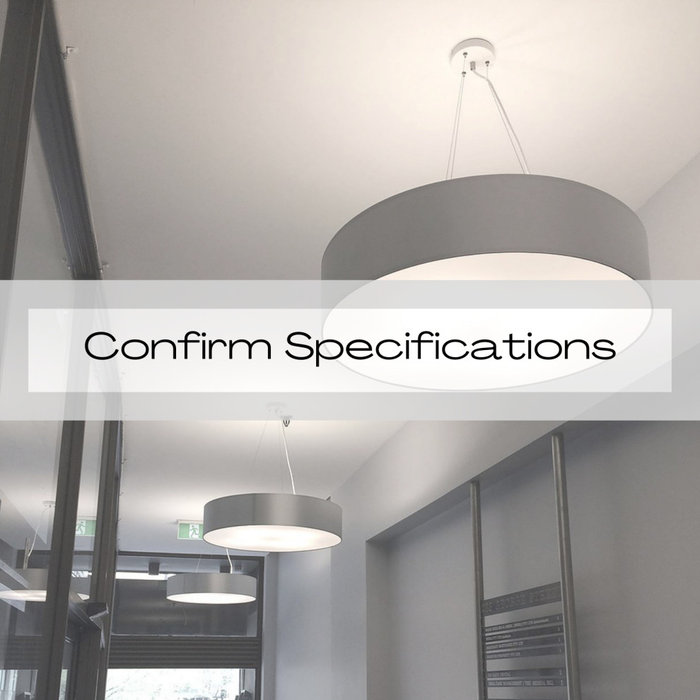 Confirm Specifications