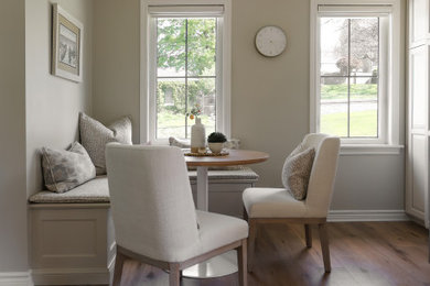Transitional dining room photo in Toronto