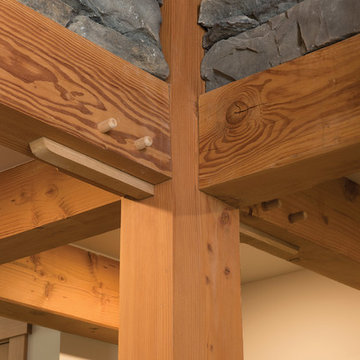 Up-Close Authentic Timber Frame