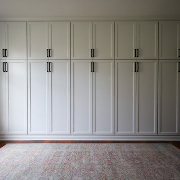 Floor-to-Ceiling Built-In Cabinetry Wall