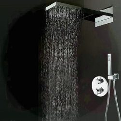 Luna Shower Set with Concealed Wall Mount Shower Head - Showerheads And Body Sprays
