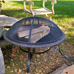 30" Medium Fire Pit with Spark Screen by Good Directions - Fire Pits