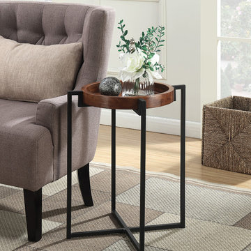 Nordic round Tray End Table