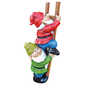Up the Ladder Climbing Gnomes Statue