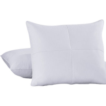 Soft Goose Feathers and Goose Down Pillow, Standard, Set of 2