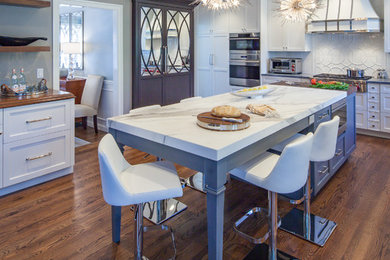 Transitional kitchen photo in Boston