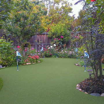 Back yards with Artificial Turf