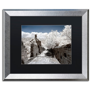 Philippe Hugonnard 'White Wall II' Art, Silver Frame, Black Matte, 20"x16"