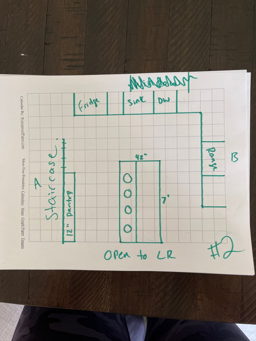 Kitchen island orientation help