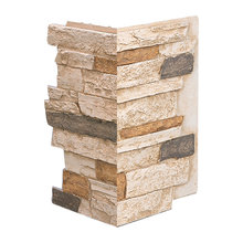 Exterior stacked stone