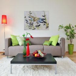 Lighthouse Abstract over Sofa - Paintings