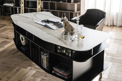 Trendy home office photo in Miami