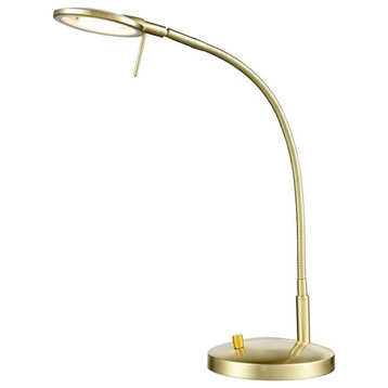 Arnsberg Dessau Flex Table Lamp, Satin Brass, 525840108