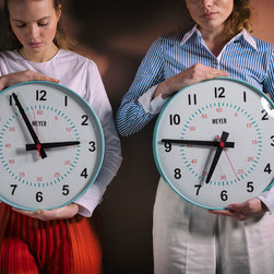 Modern Turquoise Clock - Wall Clocks