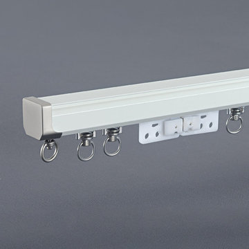 CHR35 Ivory Blue Gold Ceiling Wall Mount Curtain Tracks With Magnetic Carrier