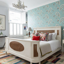 Master Bedroom Feature Wall behind bed. E & J