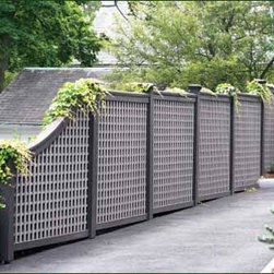 Stepped Board Inlay Fence - Home Fencing And Gates
