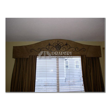 Window treatments with Cornice Boards