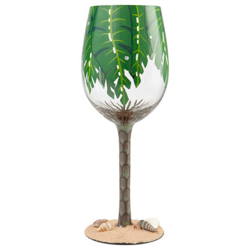 "Palm Tree" Wine Glass by Lolita