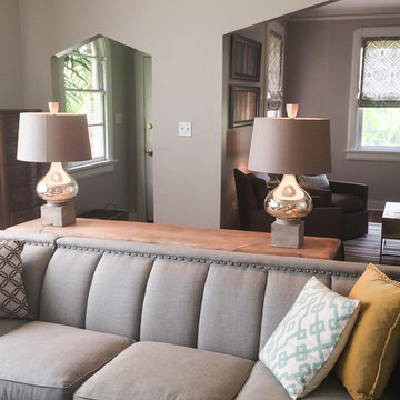 Yellow and teal Living Room