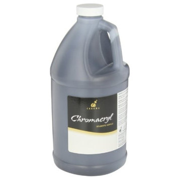 Chroma Chromacryl Non-Toxic Premium Acrylic Paint, 1/2 Gallon, Black