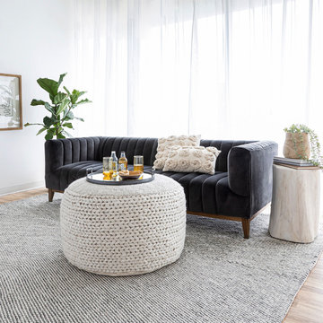 Bohemian Braid Pouf – L