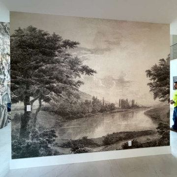 Elegant Hallway - Mural by Phillip Jeffries