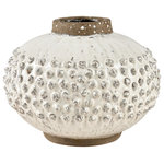 Elk Home - Elk Home Echten - 13 Inch Vase, Aged White Finish - The Echten terracotta vase brings a note of organiEchten 13 Inch Vase Aged White *UL Approved: YES Energy Star Qualified: n/a ADA Certified: n/a  *Number of Lights:   *Bulb Included:No *Bulb Type:No *Finish Type:Aged White