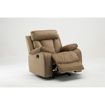 40" Modern Beige Fabric Chair