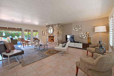 Inspiration for a mid-sized eclectic living room remodel in Los Angeles
