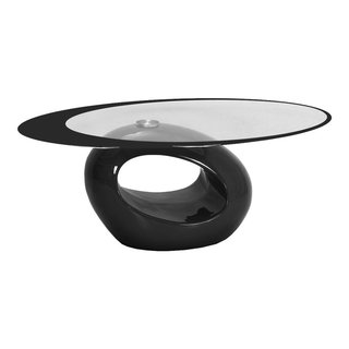 Benzara Modern Style Curved Metal Book Stand with Rotating Top, Black