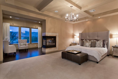 Photo of a contemporary bedroom in Las Vegas.