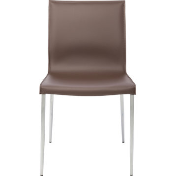 Colter Dining Chair - Mink, Silver