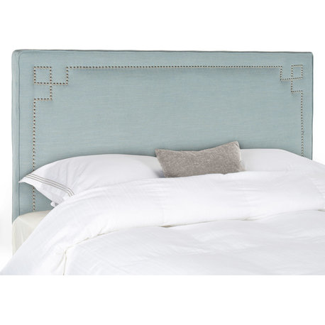 Safavieh Remington Headboard, Sky Blue, Queen