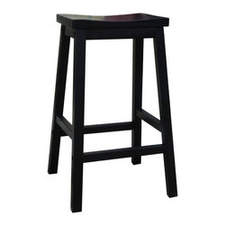 Kenton Counter Stool in Black - Bar Stools And Counter Stools
