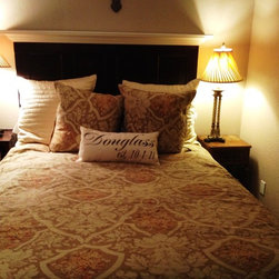 4 panel vintage door headboard - Headboards