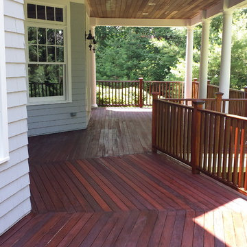 deck staining / natural