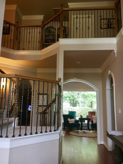 Advice Painting banister dark gray?