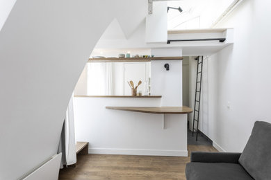 Réalisation d'une salle de séjour design.