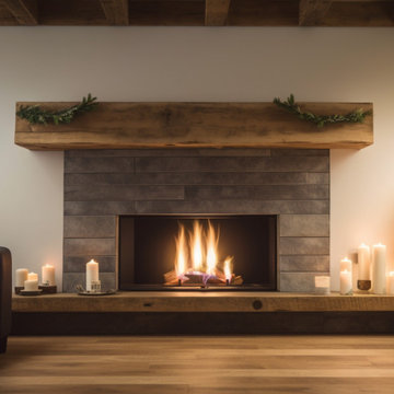 Beautiful Simple Wood Beam Fireplace Mantels