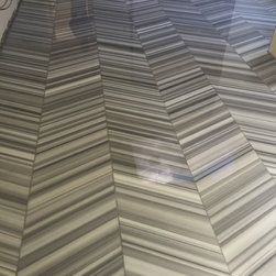 Asher Grey Marble Chevron Pattern Polished - Wall And Floor Tile