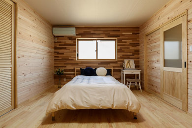 他の地域にあるアジアンスタイルのおしゃれな寝室のインテリア