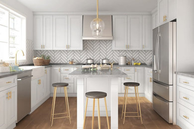 Elegant kitchen photo in Philadelphia