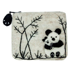 Wild Woolies (P) - Felt Coin Purse - Panda Love - Wild Woolies (P) - Products