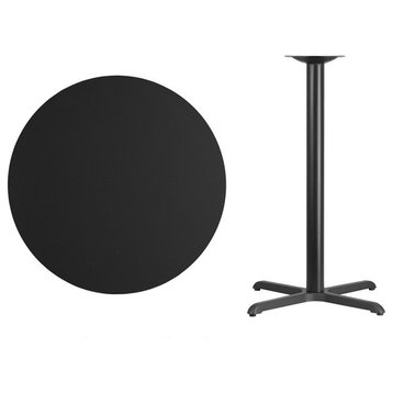 Round Black Table, Black