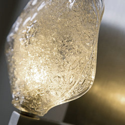 Breath Sconce - Custom Sconce with Blown Glass Pendant Light - Wall Sconces