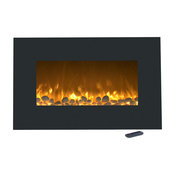 36" Electric Color-Changing Fireplace with Wall Mount & Floor Stand by Northwest