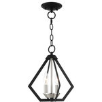 Livex Lighting - Livex Lighting 40922-04 Prism - Two Light Convertible Pendant - Canopy Included: Yes  Canopy DiPrism Two Light Conv Black/Brushed NickelUL: Suitable for damp locations Energy Star Qualified: n/a ADA Certified: n/a  *Number of Lights: Lamp: 2-*Wattage:60w Candelabra Base bulb(s) *Bulb Included:No *Bulb Type:Candelabra Base *Finish Type:Black/Brushed Nickel