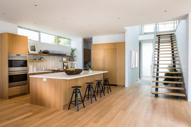 Inspiration for a coastal staircase remodel in Los Angeles